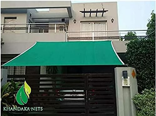 - Khandaka Multi Purpose Shade Net/Agro Green Net - 75% Sun Block (10 X 12 Ft) with Niwar Stitched