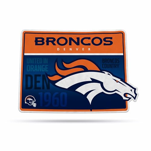 Image of Rico Industries NFL Football State Shape Shape Cut Pennant - Home and Living Room Decor - Soft Felt EZ to Hang
