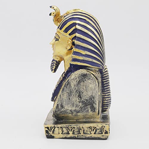 Image of Aquarium Egyptian Pharaoh Fish Tank Decorations Ancient Egypt Reptile Turtle Lizard Spider Tanks Terrarium Decor Ornament Pet Gold