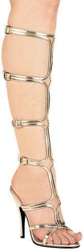 Ellie Shoes Women's Sexy Gladiator Sandals - Roman, Greek Costume Heels, Gold, 8 | Image 1