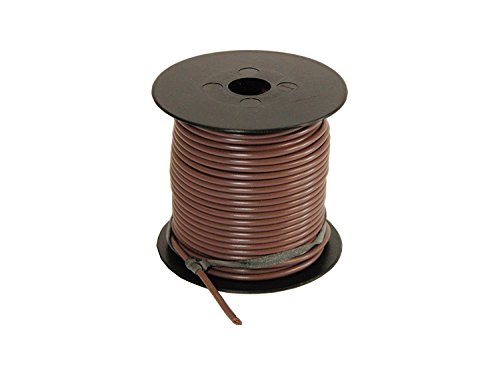100Ft 14 Gauge Primary GPT PVC Jacketed Wire Brown Roll