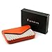 Partstock Multipurpose PU Leather Business Name Card Holder Wallet Leather Credit card ID Case / Holder / Cards Case with Magnetic Shut Orange