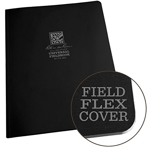 Ordinateur portable imperméable Rite in the Rain grand format 21,6 x 27,9 cm gris carnet 774-mx
