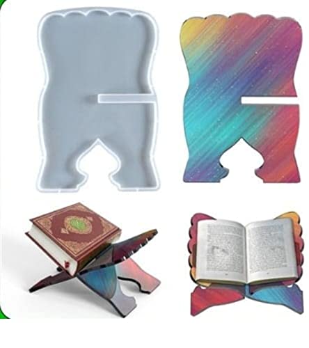 generic 53ARTS Silicone Resin Bookstand Mould Epoxy Resin Art-picture-21