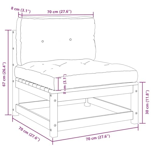 Canapés de jardin compacts de 70 cm pour optimiser l'espace des petits balcons et terrasses