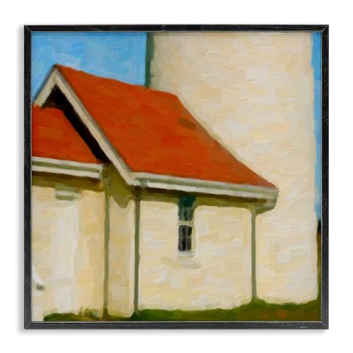 'Close Up Ocean Lighthouse Coastal Building'| Framed Giclee Art