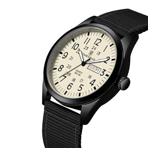 Image of TIMEWEAR Analog New Track Number Dial, Day Date Functioning, Nylon Fabric Strap Watch for Men