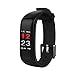 Produktbild Touchscreen Smartwatch Damen Wasserdichtes Sportarmband aus mit GPS Bluetooth Fitness und Herzfrequenzsensor Kompatibel Mit Android- und iOS-Telefonen (Schwarz)
