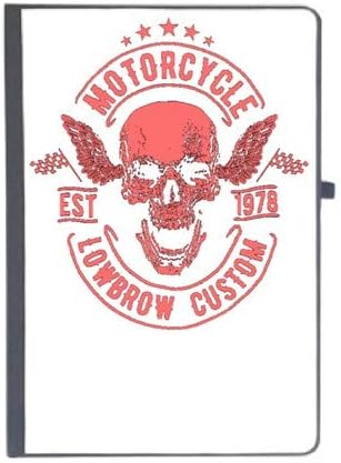 UDNAG Ruled Notebook Diary 'Motorcycle | Motorcycle Lowbrow Custom', [A5 80Pages 80GSM]