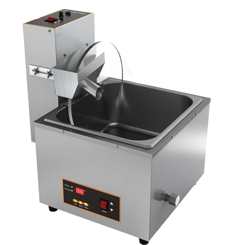 Mezcladora De Chocolate De 60 W Con Horno De FusióN, Mezcladora EléCtrica Comercial, Velocidad Ajustable De 35 A 55 Rpm/Min, Para Leche, Café Y Queso.