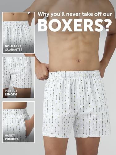 Image of XYXX Men's Remix Regular Fit Cotton Printed Boxer with Dual Pocket & No Marks Waistband (Pack of 2)