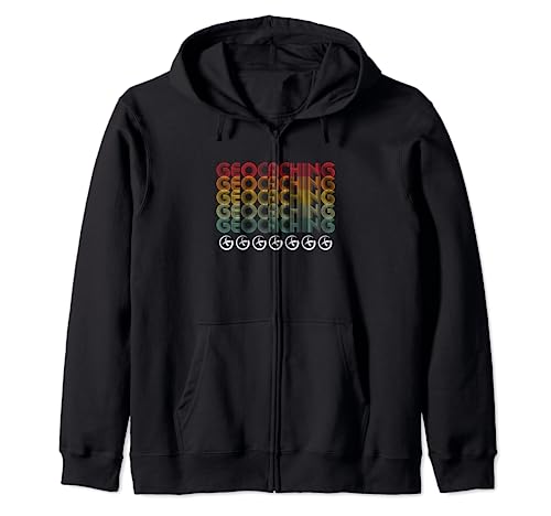 Geocaching retro vintage - geocaching Zip Hoodie