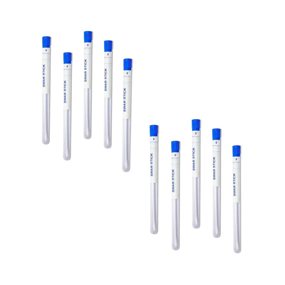 Mittal Meditech® Sterile Nylon Swab Sticks with Tube – Pack of 10 | 6-Inch Cotton Tip Applicators | Individually Wrapped | Disposable & Hygienic for Medical, Lab, Beauty & Home Use-image-45