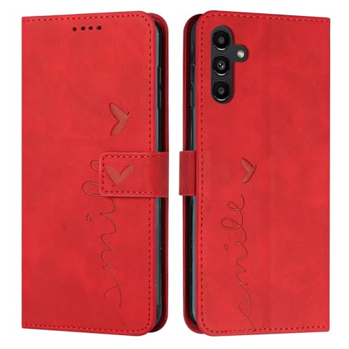 Housse Samsung S24 avec porte-carte protection intégrale rouge