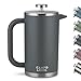 Produktbild Campo Libre.® Giorgio. French Press I Kaffeebereiter aus doppelwandigem Edelstahl 1l I plastikfreie Kaffeepresse mit Thermofunktion inkl. Ersatzfilter I Kaffeezubereiter aus 100% recyceltem Edelstahl