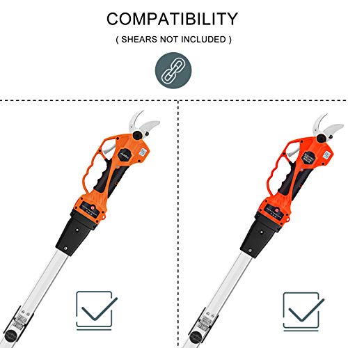 Telescopic Pruning Shears Pole - 7.5 Foot for Battery Powered Long Reach Cordless Shears, Extendable Electric Tree Branch Pruner Long Pole, Lightweight and Portable