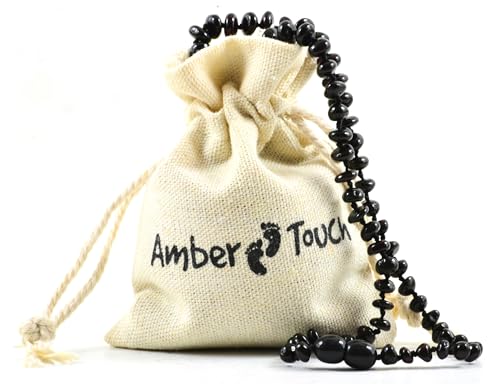 Baltic Amber Necklace (13 Inches) - Certified Authentic Baltic Amber (Black)3