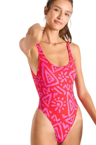 BANANA MOON Belair CORALPUNCH - Camiseta de 1 pieza, color rojo, rojo, 38