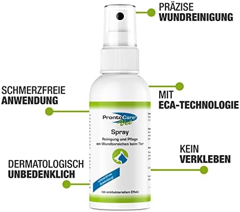  Prontocare-Vet Wundspray - optimal für Tiere bei Wundversorgung und Heilung
| Prontocare-Vet Wundspray 75ml - perfekt f