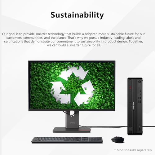 Image of Lenovo ThinkCentre M70s SFF Business AI Desktop, Intel Core Ultra 7 265, 16GB DDR5, 512GB SSD, HDMI, DP, Wi-Fi 6, Support 3-Monitor 4K, Wired KB & Mouse, Win 11 Pro, Bundle Adata 64GB Flash Drive