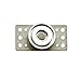 Mag Daddy - Magnetic Fasteners, Pivoting Magnetic Plate, With 0.90" X 1.77" Polymer Base - Overall Height 3/8", Rated: 26 lbs. (97604)