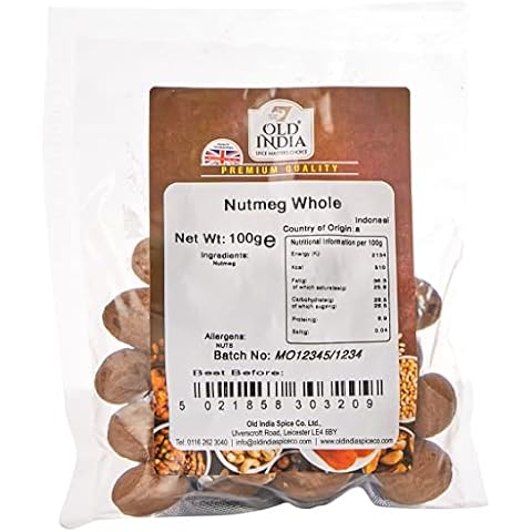 Old India Whole Nutmeg 100g Pack Cover