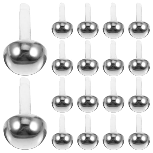 SEWACC 200Pcs Two Legs Brads Decorative Fasteners for Crafts Upholstery and Scrapbooking Split Pins for Handcraft Projects