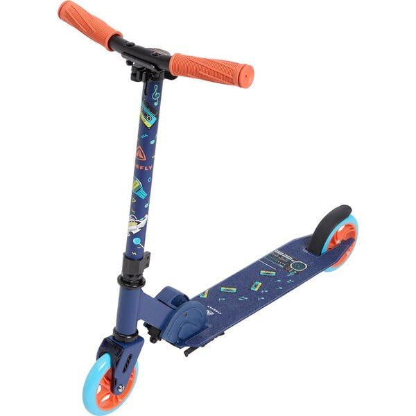 Trottinette enfant Firefly A 120 1.0 au châssis léger en aluminium bicolore orange