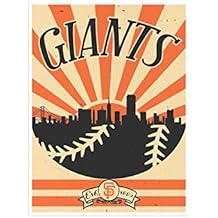 San Francisco Giants Poster Sunset Art Print 12x16 Wall Decor