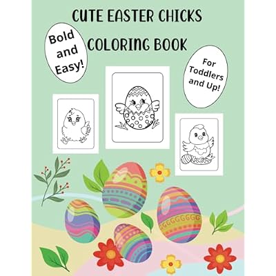 Cute Easter Chicks Coloring Book
