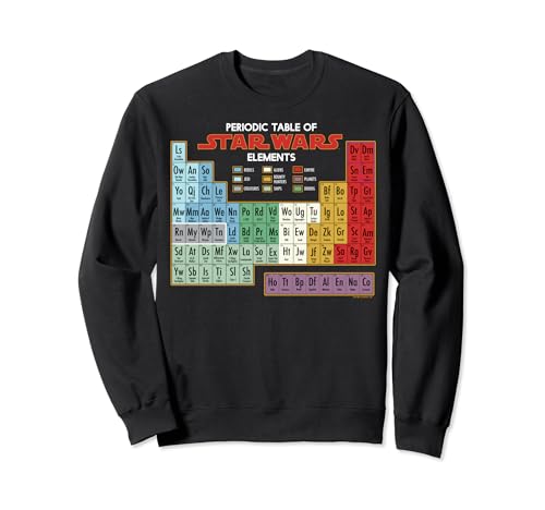 Idée cadeau Star Wars T-Shirt avec tableau des éléments pour anniversaire