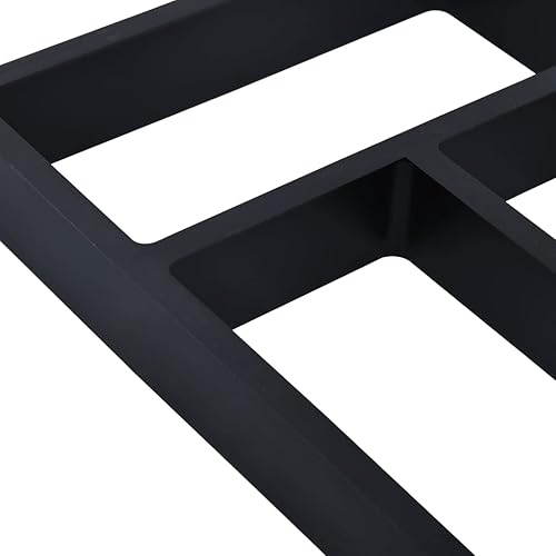 Miniatura 5 de vidaXL Pavimento reutilizable, 15.7 x 15.7 x 1.6 pulgadas, herramienta de mejora del hogar al aire libre, material plástico resistente, negro,