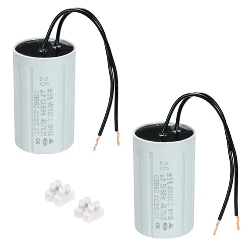 Condensateur de démarrage 25uF CBB60 résout les pannes de moteur de machine