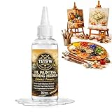 Paint Thinner for Oil Based Paint, Odorless Paint Thinner, Artists Use to Dilute Oil Paintings and Enhance Fluidity(3.4 Oz/100ml)