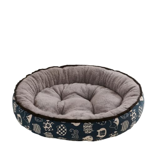 Wnicek 小さな丸い犬用ベッド 犬 ベッド 猫 ベッド ペットの巣 ペットベッド クッション 丸形 暖かい ペット ベッド 大きめ中型犬 耐噛み 洗える ドッグクッション 小型犬 かわいい 犬ベッド ペットクッション 猫 ぐっすり眠る(福猫 XXL 9
