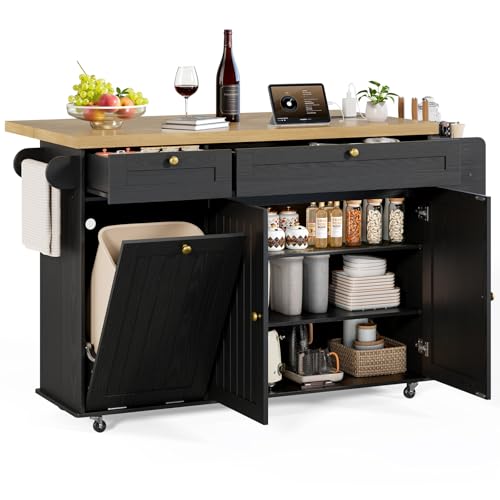 ONBRILL 60" Kitchen Island Cart