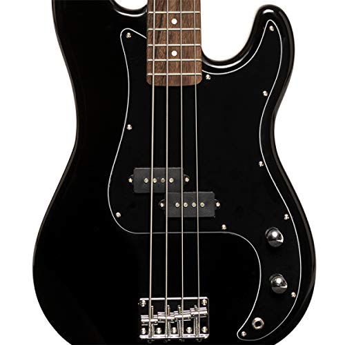 Stagg 4 String Bass Guitar, Right, Black, Full (Sbp-30 Blk) #TOP3