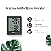 Digital Hygrometer Indoor Thermometer - Humidity Meter for Home, Bedroom, Baby Room, Office, Greenhouse - AAA Battery-Powered Humidity Gauge (Black)