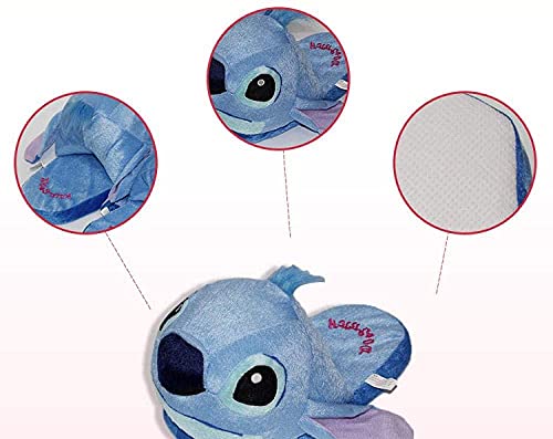 KaO0YaN Pantufas de pelúcia para casa com desenho de Stitch, chinelos quentes de algodão para ambien