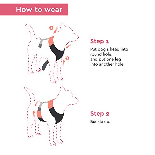 Gooby - Memory Foam Head-In Harness, Small Dog Fleece Lined Harness With Memory Foam Padding, Black, Large #TOP4