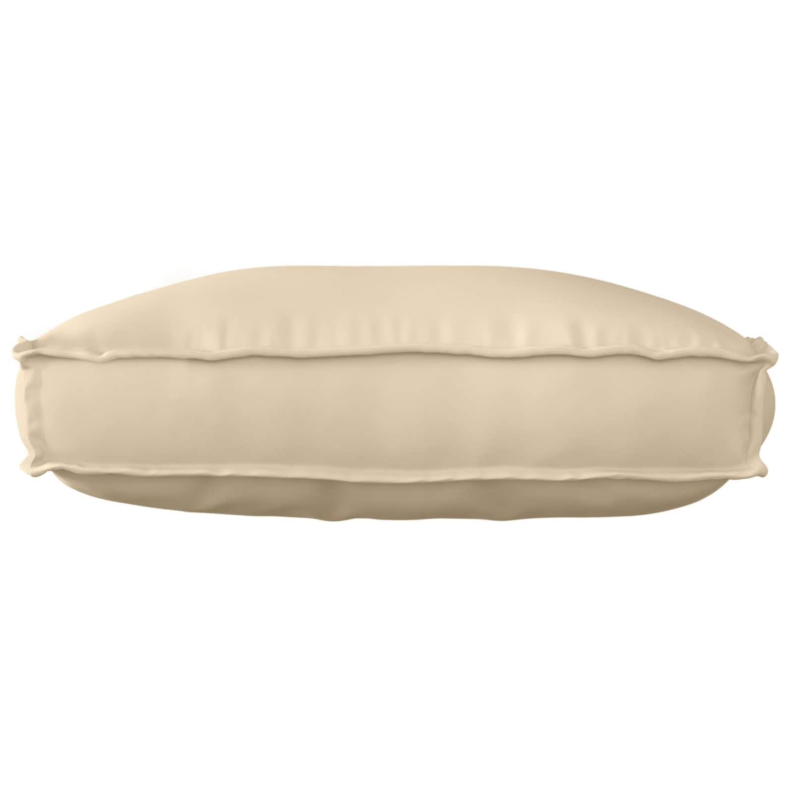 Kissen Beige 70 x 40 x 12 cm Oxford-Stoff Gartenkissen für Outdoor und Indoor Rechteckiges Dekokissen Sofakissen Loungekissen Sitzkissen Rückenkissen für Gartenmöbel