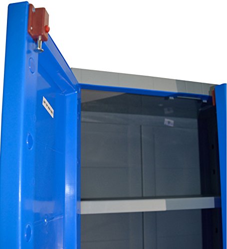 Image of Cello Novelty Large Plastic Cupboard with lock(Blue and Grey)