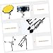 Milisten Alloy Snare Drum Stand Height Lift Feature Drum Holder for Practice Pad and Snare for Beginners and -term Use