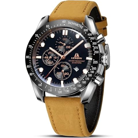 LN LENQIN Men's Analog Quartz Watch Cover