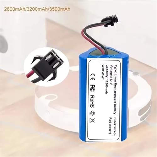 Batería Lefant M501A de 3500 mAh para limpieza húmeda prolongada 6