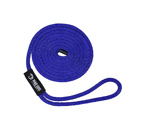 5/8" x 50' Purple Solid Braid Nylon Dock Line - Made in USA