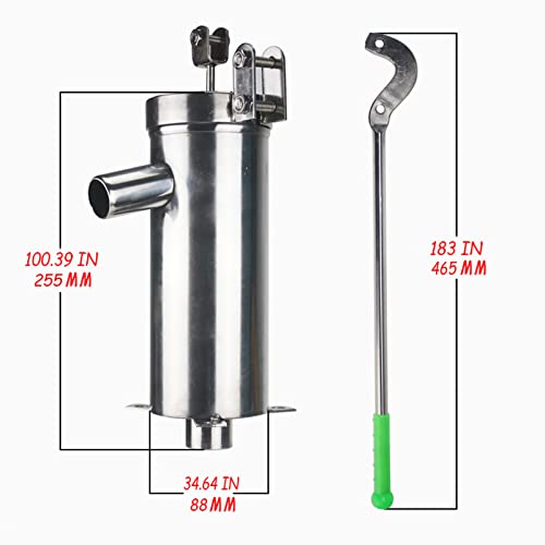 Locci Manual Well Pump, Stainless Steel Deep Well Hand Pump Water Suction Pump, Pitcher Pump For Well Water Suction Pump Groundwater For Home Garden Yard (Straight Style) #TOP1