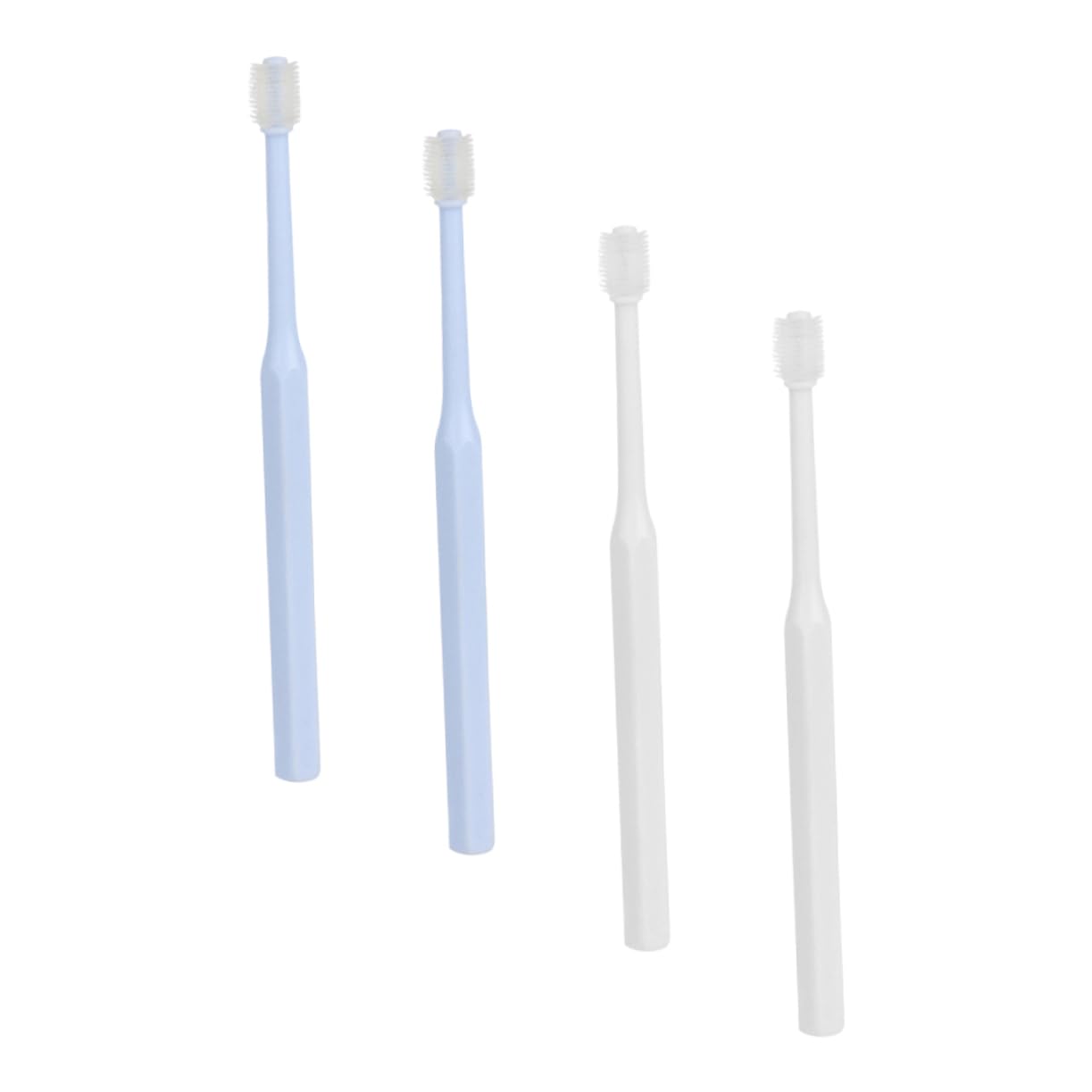 HANABASS Dog Tooth Brushes Cat Toothbrush 4pcs Manual Pet Toothbrush Set Long Handle Soft Bristles Durable Easy to Use
