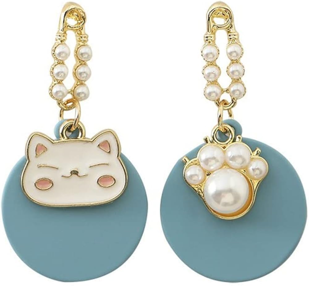 ピアス レディース アシンメトリー 左右非対称 猫 足 ミニパール アクセサリー 可愛い 両耳用 S925 金属アレルギー対応 動物 3 704 100 正規品 ピアス レディース アシンメトリー 左右非対称 猫 足 ミニパール アクセサリー 可愛い 両耳用 S925 金属アレルギー対応 動物 3 704 100 正規品