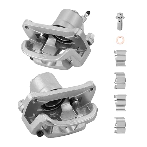 Image of BDFHYK 2pcs Rear Disc Brake Caliper Assembly with Bracket Compatible with Toyota Sequoia 2008-2015 4.6L V8 /4.7L V8 /5.7L V8, Compatible with Toyota Tundra 2007-2015 4.0L V6 /4.6L V8 /4.7L V8 /5.7L V8